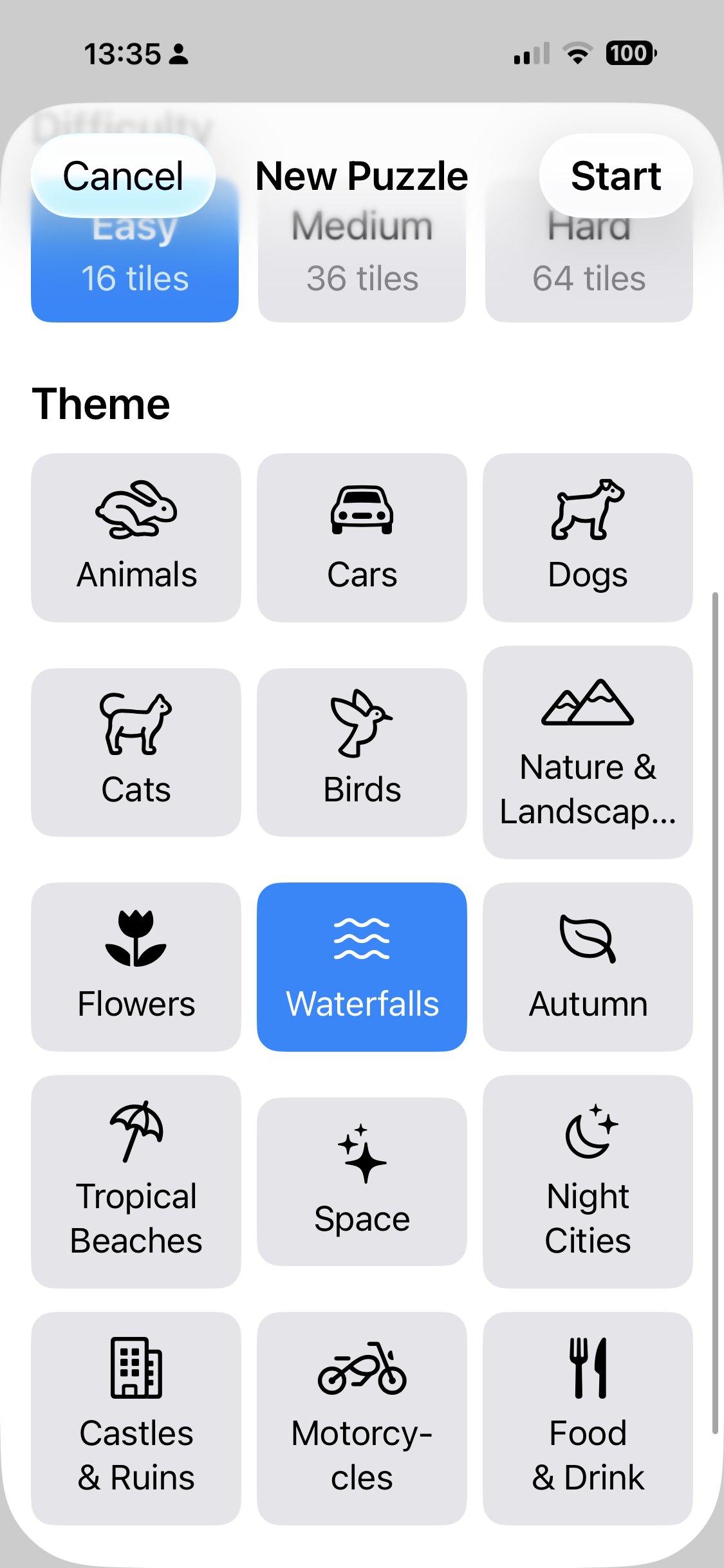 Many different themes